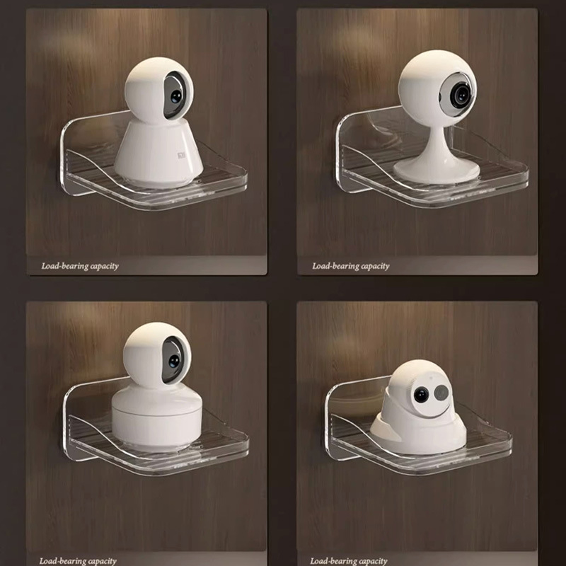 Прозрачная коробка для хранения камер, настенный держатель для роутера, без сверления, для внутреннего и наружного использования