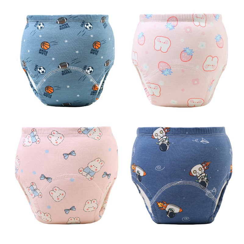 Тренировочные штаны для младенцев, washable, обучающие штаны, летние, из чистого хлопка, дышащие