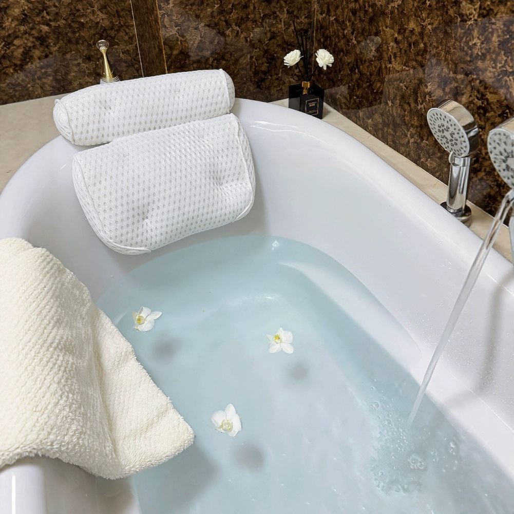 Подушка для ванны в наличии, нескользящая 4D подушка для ванной, домашняя подушка для ванной, подушка для спины, подушка для спа отеля