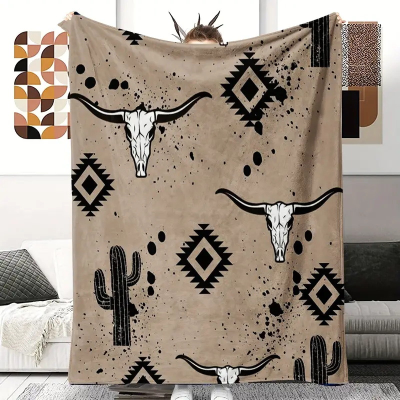 2025 Flannel Amazon Blanket Customized Cross-border Blanket Class A Thickened Super Thick Bedside Printed Cover Blanket Customized