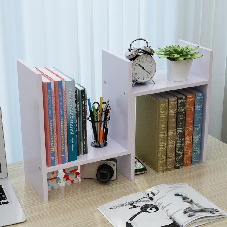 Desktop Small Bookshelf Simple Simple Modern Student Children's Bookcase Desk Office Desk Organize Storage Rack Storage Rack