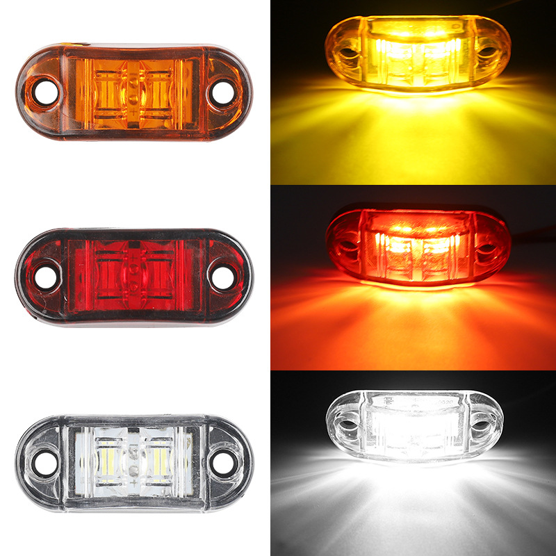 Instant Photo Piranha Side Light 12V-24 Truck Side Light Trailer Signal Light 2Led Truck Warning Side Light Width Light