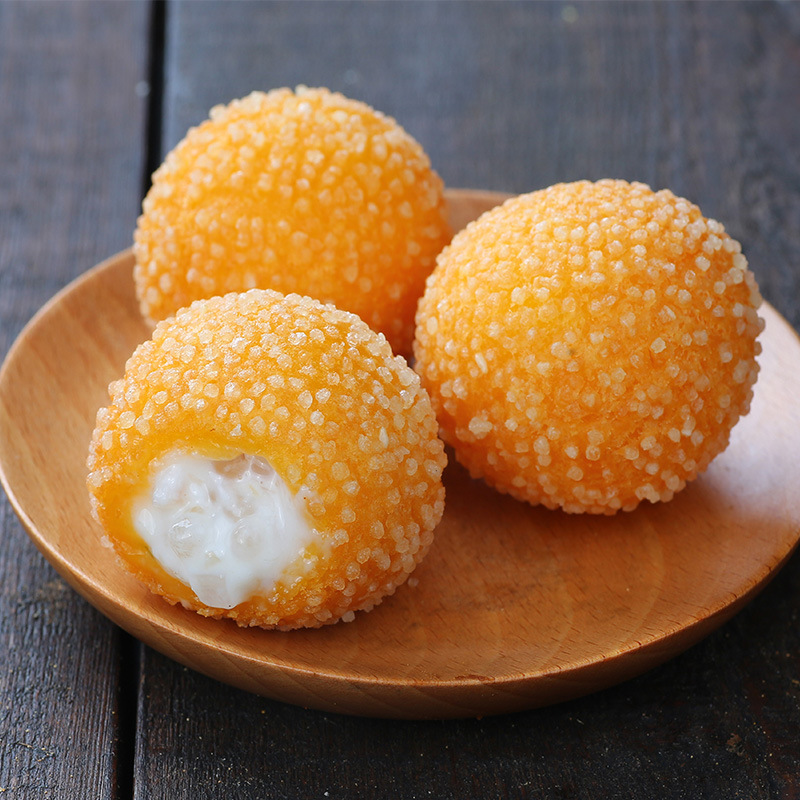Arnold Coconut Juice Flowing Balls 300g 10 Pieces Chinese and Western Tea House Frozen Dessert Snacks Fried Snacks Semi-Finished Products
