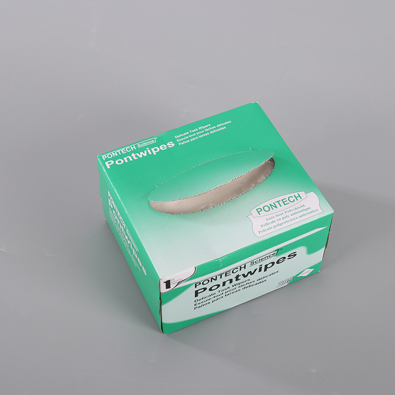 Yicheng Small Green Box Low-Dust Pull-Out Wipes Boxed Laboratory Oil-Absorbing and Water-Absorbing Cleaning Paper Wholesale