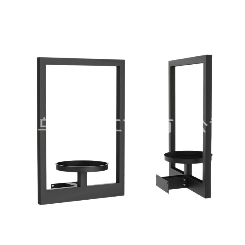 Cross-border Metal Storage Rack Wall-mounted Flowerpot Indoor and Outdoor Flower Rack Wall Decoration Flower Display Rack Ornaments