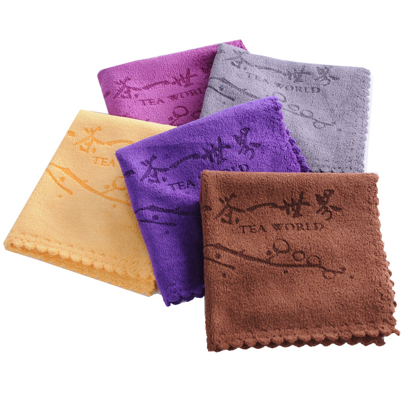 Kung Fu Tea Towel, Absorbent Thickened Tea Set Towel, Tea Table Cloth, Zen Style Lint-Free Square Towel, Tea Ceremony Cloth