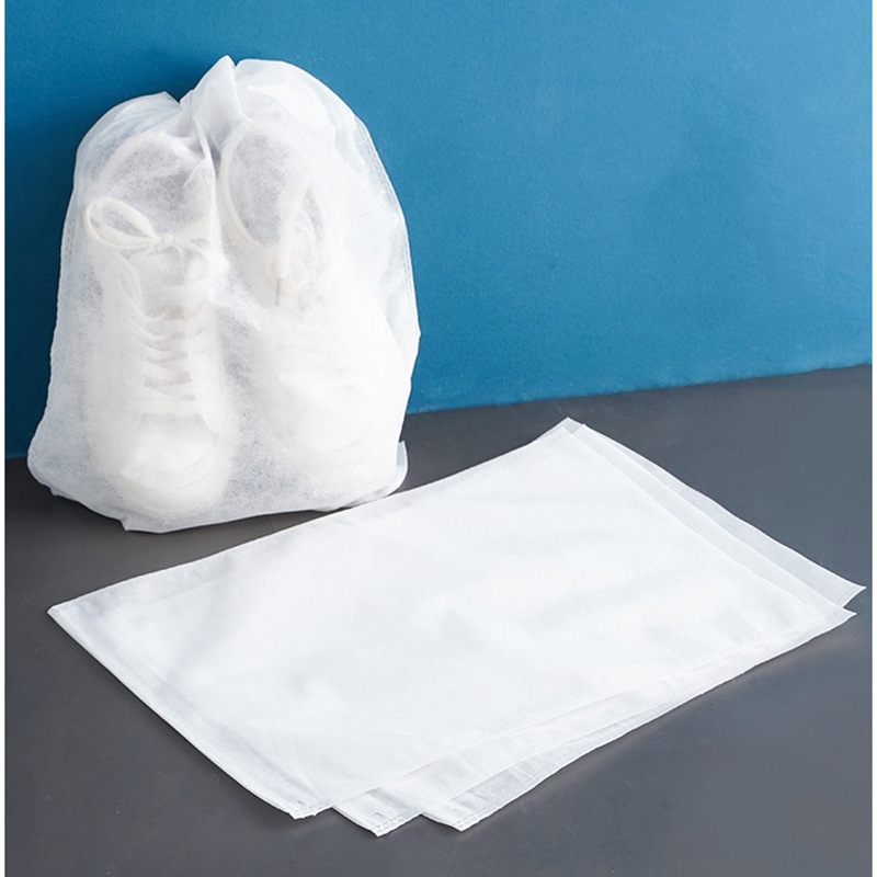 White Shoe Drying Bag, Non-Woven Dust Bag, Travel Shoe Cover Bag, Portable Storage Bag, White Shoe Dust Bag