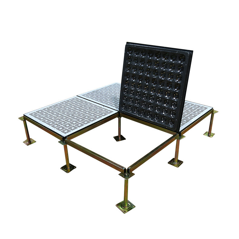 All-Steel Anti-Static Flooring for School Computer Rooms, Movable Raised Ventilation Flooring 600*600, Anti-Static Manufacturer Wholesale