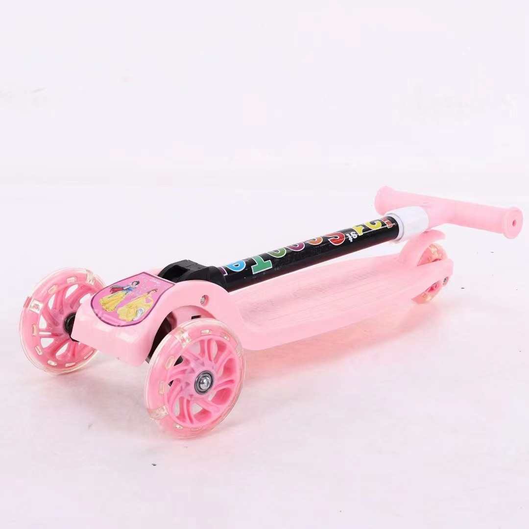 Children's Scooter Luminous Wheel 2-6 Years Old Sliding Toy Car Portable Foldableing Lightweight Stroller Baby Customization