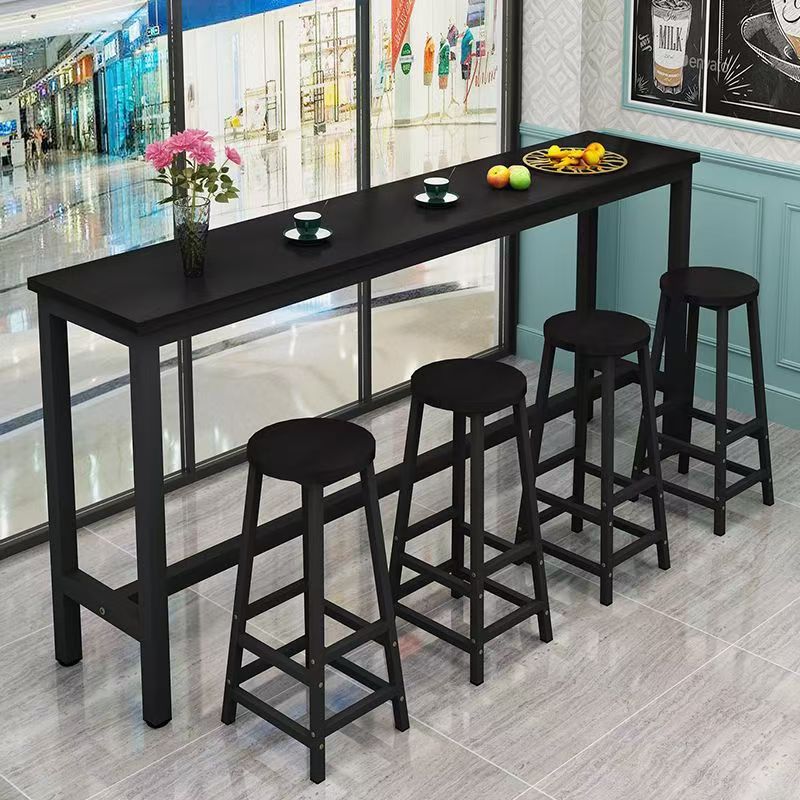 Wall-Mounted Bar Table, Home Balcony Bar Table, High Bar Table, Rental House Long Table, Bar Table and Chairs, Commercial