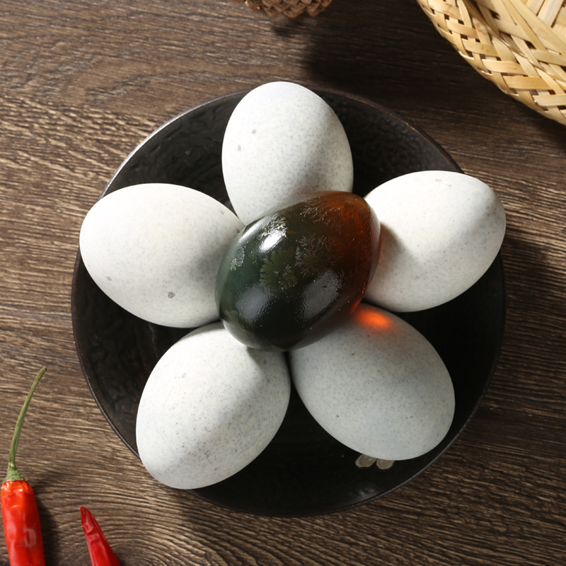 Weishan Lake Songhua egg duck preserved egg lead-free craft 10 pieces 600g heart traditional craft specialty full box wholesale 20