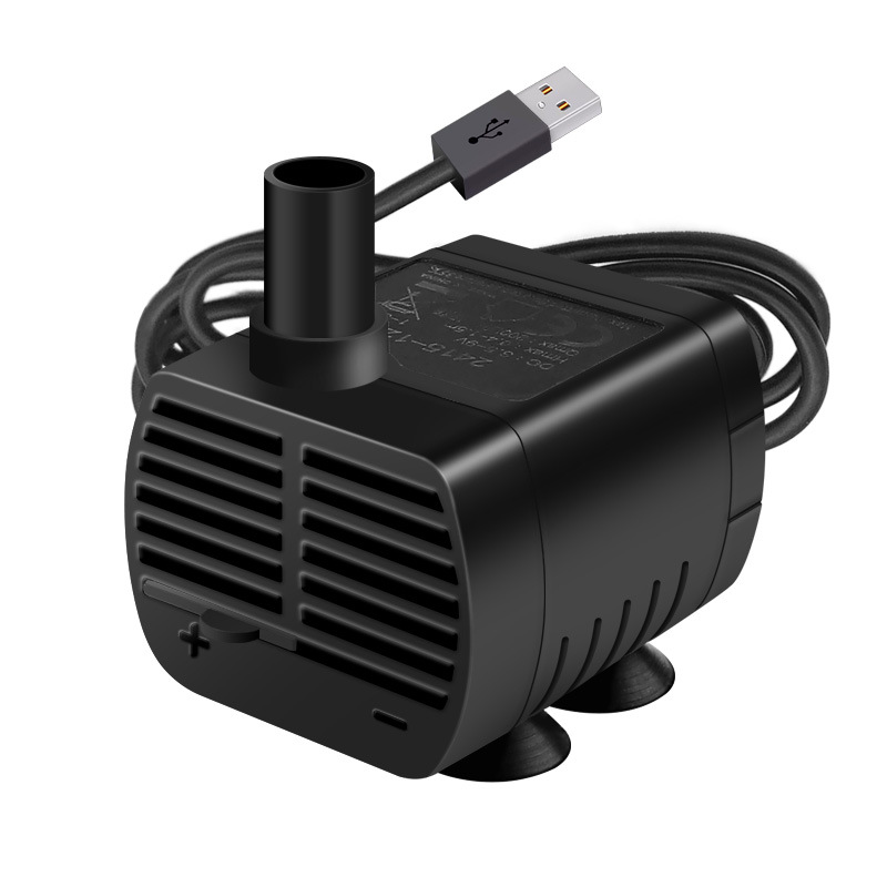USB fish tank water pump charging Treasure 5V DC brushless pet mute Mini small circulation rockery fountain submersible pump