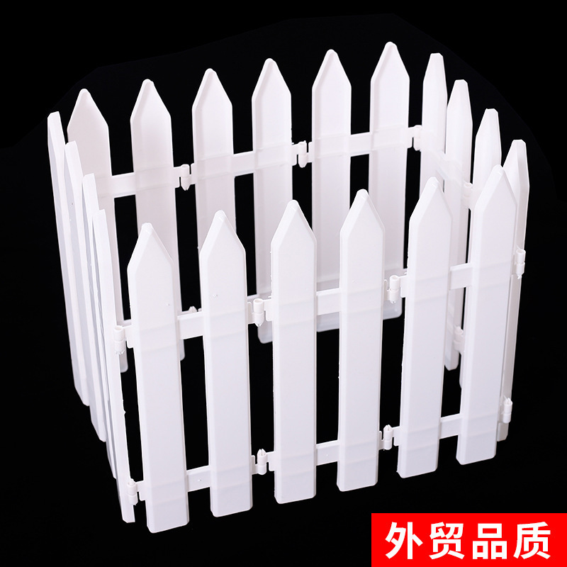 Пластиковый рождественский забор для двора, садовые принадлежности, украшение рождественской елки, оптовая продажа в наличии