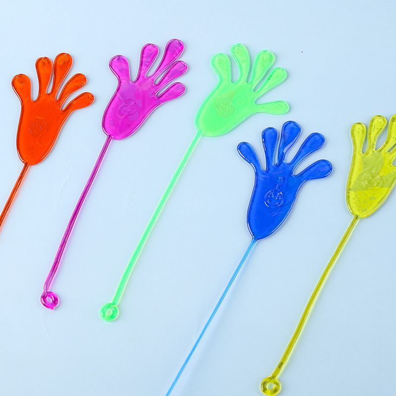 Stretchable Sticky Hand Toy Sticky Palm Wall-Climbing Sticky Little Hand Mini Educational Movable Funny Toy