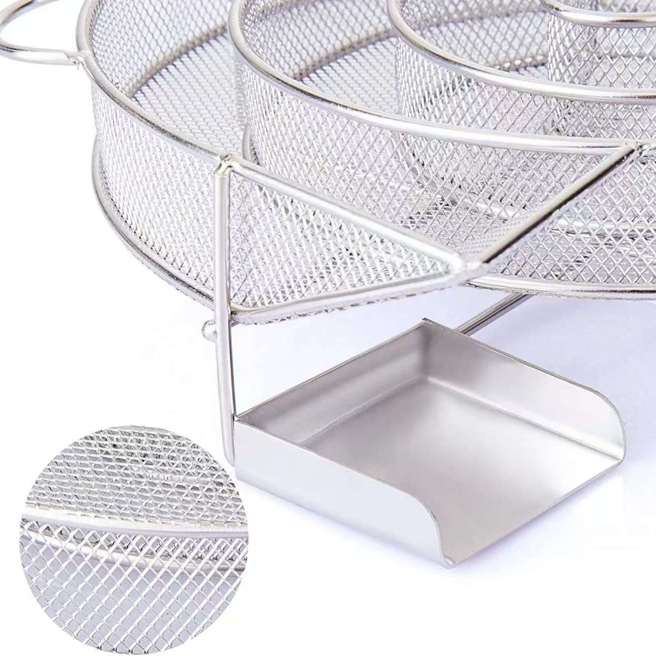 Snail Type Smoke Spot Stainless Steel Smoke Basket Cold Smoke Generator Spiral Structure 304 Stainless Steel Smoke Tray