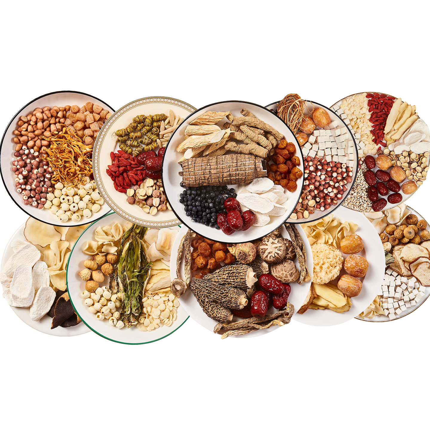 Guangdong Cold Soup Ingredients Package, Medicinal Diet, Health-Preserving Stew, Nourishing Soup Ingredients, Medicinal Ingredients, Stew Cup, Ingredients for One Person