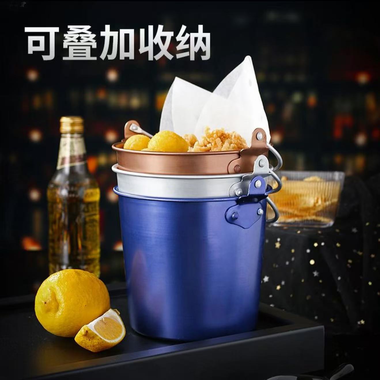 Cross-Border Southeast Asia and Philippines Best-Selling Ice Bucket Amazon Temu Best-Selling Fried Chicken Bucket Food-Grade Ice Bucket with Handle