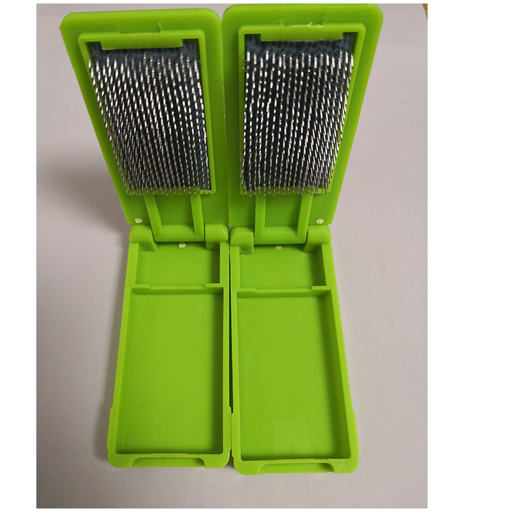 New Dance Shoe Brush, Plastic Dance Non-Slip Foldable Brush, Latin Dance National Standard Bristle Sole Steel Brush, Professional Dance Shoe Brush