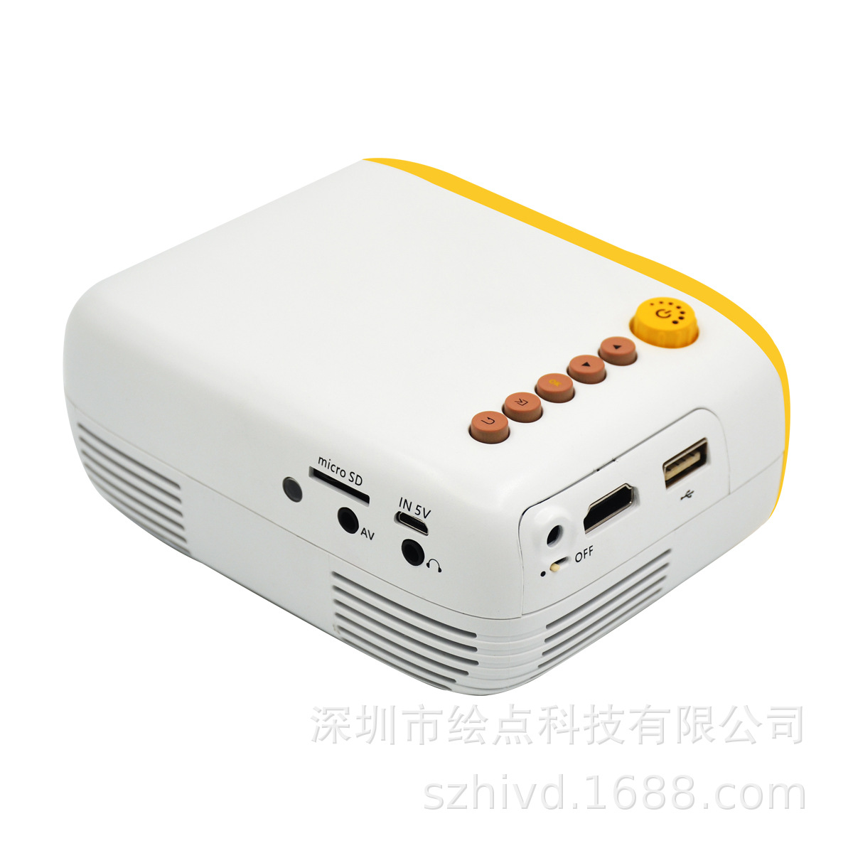 New Cross-border Portable Micro Projector YG200 Household Mini Projector LED Hd 1080p Wholesale