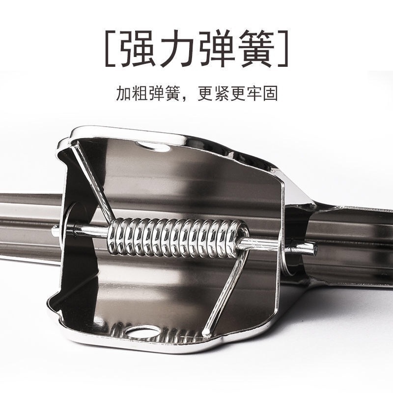 Stainless Steel Round Steel Clip Multi-Specification Large and Small Mountain-Shaped Clip Stationery Clip Metal Bill File Clip Wholesale