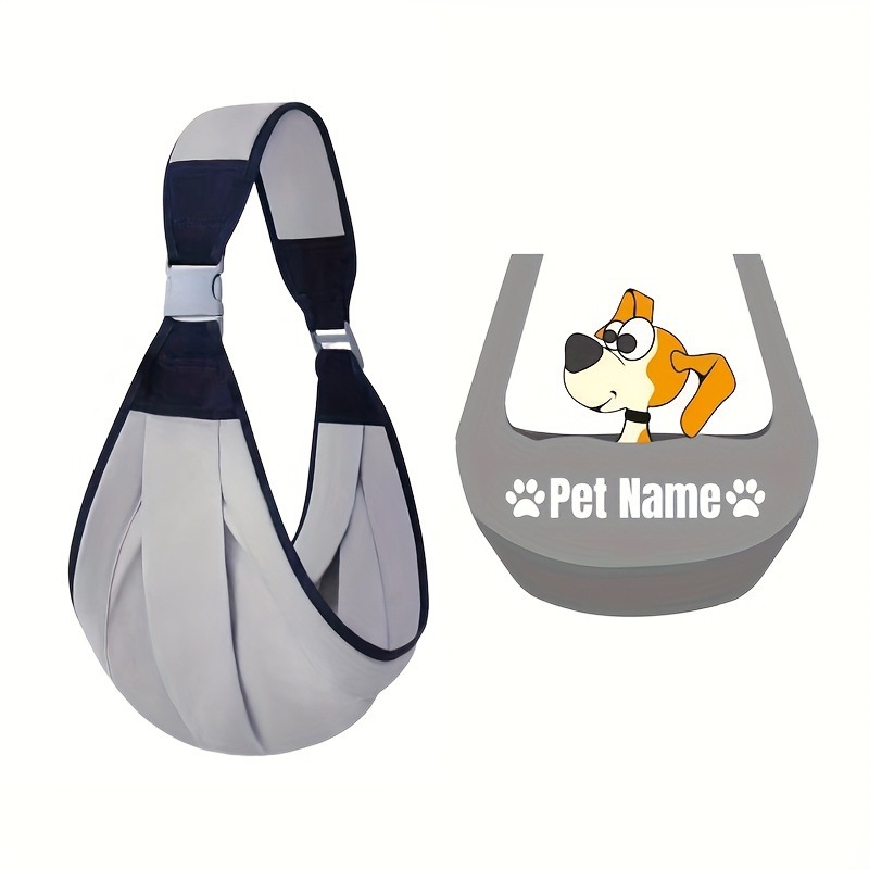 1 Customizable Double-Sided Pet Sling Carrier for Small Pets
