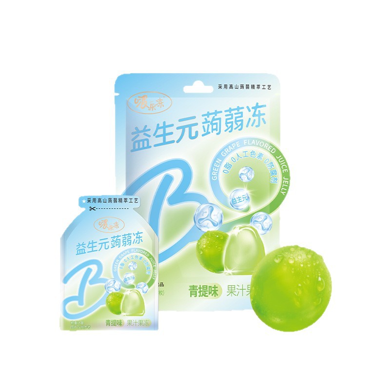 Qiaqia Qingti Prebiotic Konjac Jelly Multi-Flavor 120g Suckable Jelly Snacks Snacks Casual Craving Peach