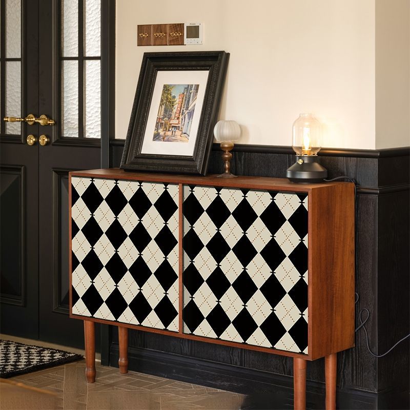 American Retro Style Wall Stickers Self-Adhesive Tv Background Wall Renovation Furniture Waterproof Stickers Bedroom Renovation and Beautification