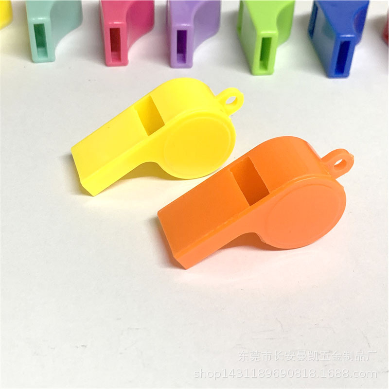 Colorful plastic whistle football whistle evening games cheer props atmosphere whistle manufacturers in stock batch