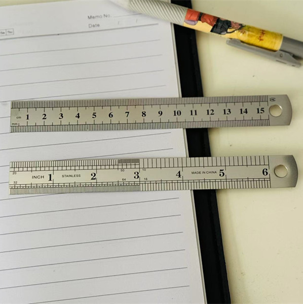 15Cm20Cm 30cm Stainless Steel Ruler Double-Sided Steel Ruler Metric Steel Ruler 150mm Steel Ruler Wholesale