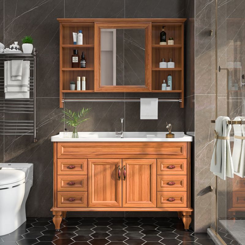 Bathroom Cabinet Bathroom Cabinet Combination Bathroom Washstand Hand Wash Basin Basin Cabinet Household Floor-Standing Small Apartment