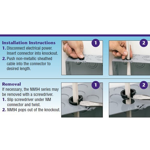 American Standard plastic iron box punching voltage line buckle connector NM hit lock cable connector