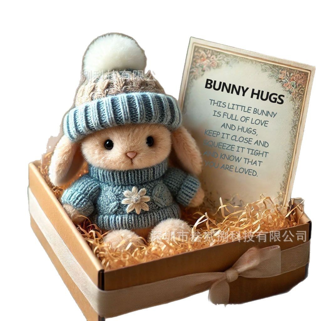 Cross-Border Popular Mini Bunny Hug Cute Easter Gift Easter Gift Mini Bunny