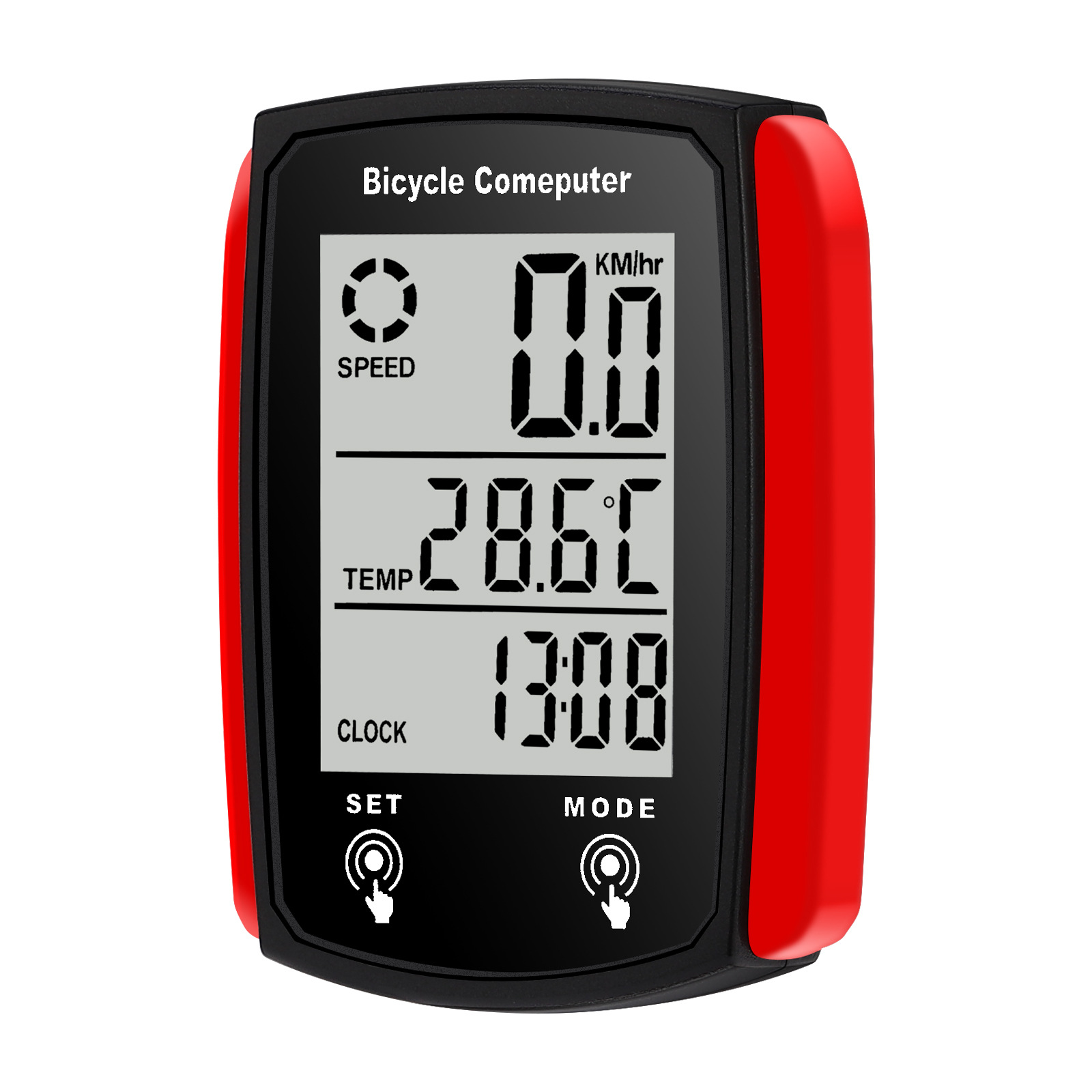 Cross-border bicycle code meter road bike backlight waterproof large screen racing meter outdoor mountain bike riding odometer