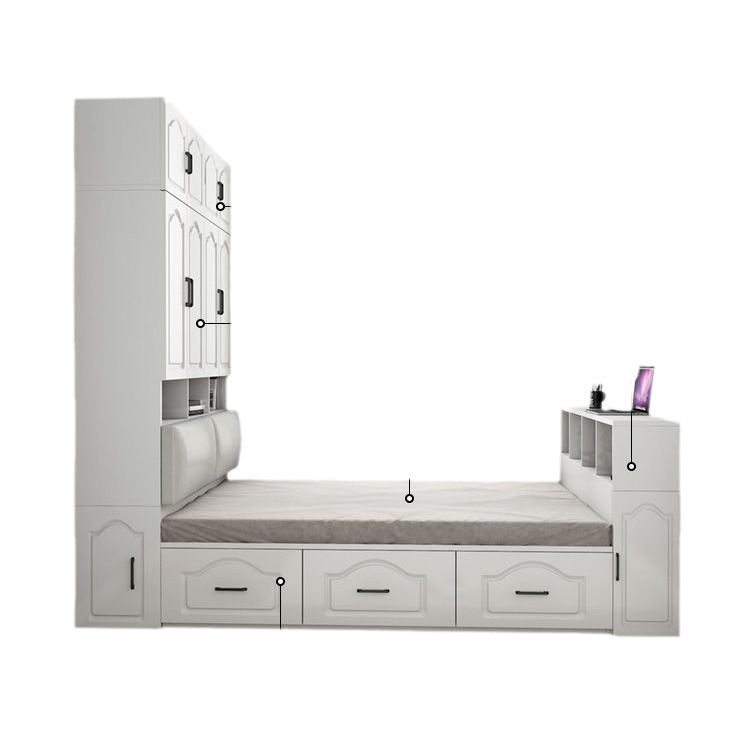 Tatami Bed Cabinet Integrated Modern Simple 1.2m Wardrobe Bed 1.8m Wardrobe Bed Small Apartment Storage Children's Bed