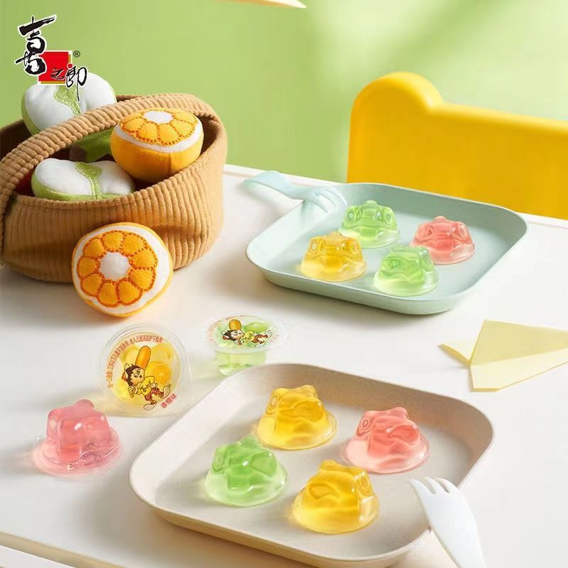 Xizhilang Jelly Internet-Famous Summer Orange Strawberry Apple Flavor Sucking Jelly Children's Snacks Wholesale by the Box
