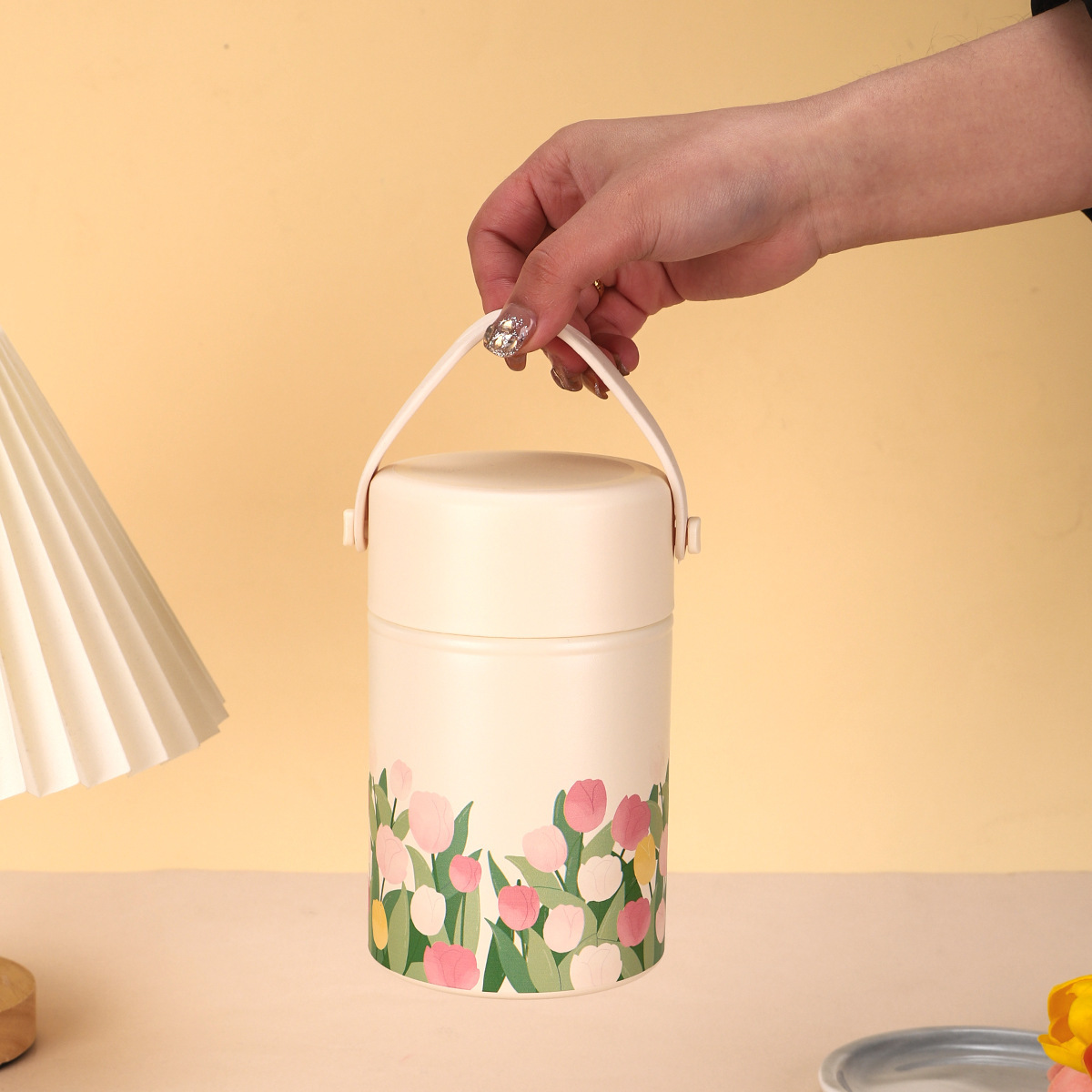 Large-Capacity 316 Stainless Steel Stew Pot, Tulip Stew Beaker, White Fungus Soup, Office Worker Insulation Bucket, Stew Beaker