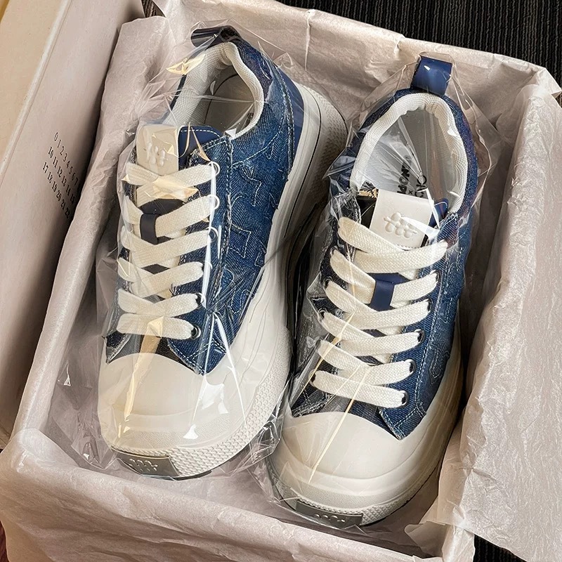 [Celebrity Same Style] Shoot Brand Ensemble Series Wear-Resistant Thick-Soled Canvas Shoes for Men and Women Trendy Little Dirty Shoes