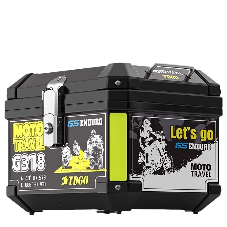 Motorcycle trunk storage box electric car trunk detachable trunk storage electric car large capacity 45L