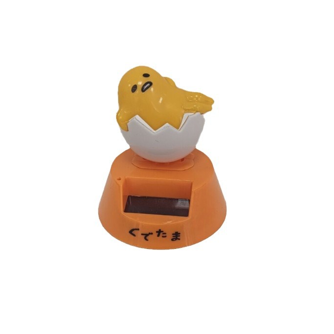 Foreign Trade Hot Selling Solar Car Ornaments, Creative Car Accessories Eggshell Chicken Toys