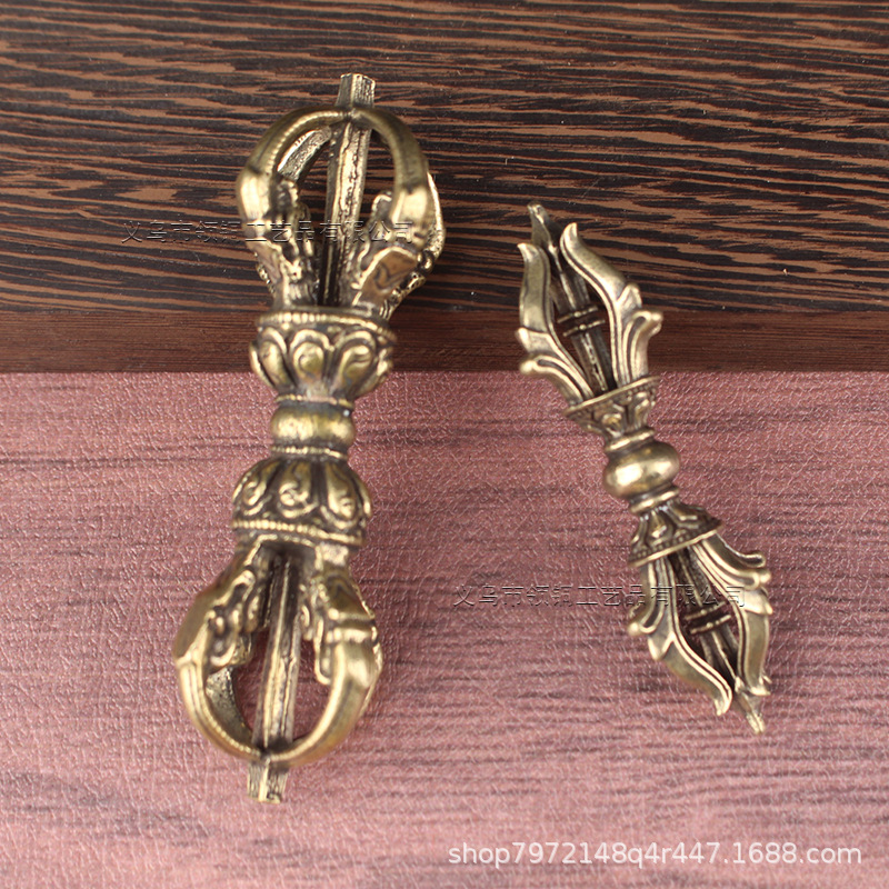 Тибетский секретный инструмент ручной работы латунный пестик