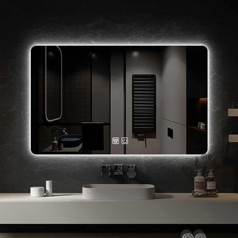 Processing and Customization of Smart Bathroom Mirror, Bathroom Multi-Function Defogging Led Light Cosmetic Mirror, Bathroom Wall-Mounted Mirror