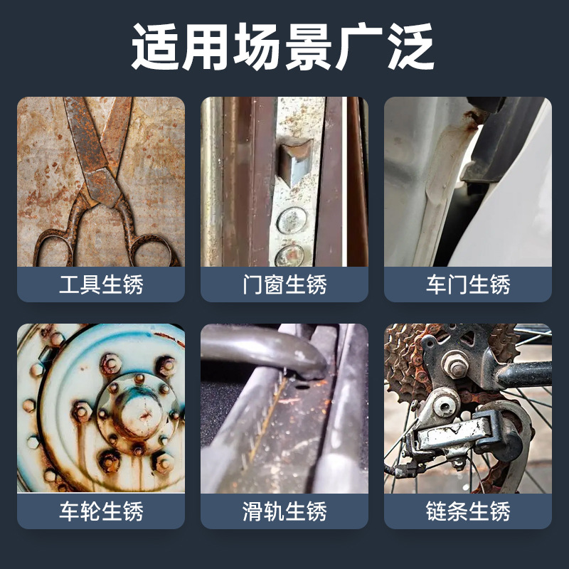 Car Rust Remover, Screw and Bolt Loosener, Metal Rust Remover, Car Window Anti-Rust Protection Spray, Oil Lubricant