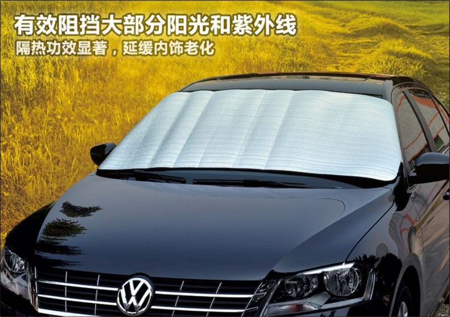 Car foam snow shield winter anti-freeze anti-frost sun shield can be printed logo company advertising Pearl cotton sun shield