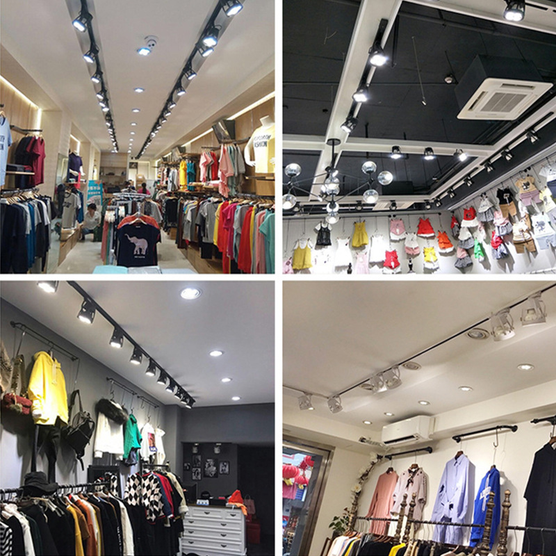 Led clip spotlight super bright night market stall lights wedding exhibition multi-lights series shopping mall store track lights