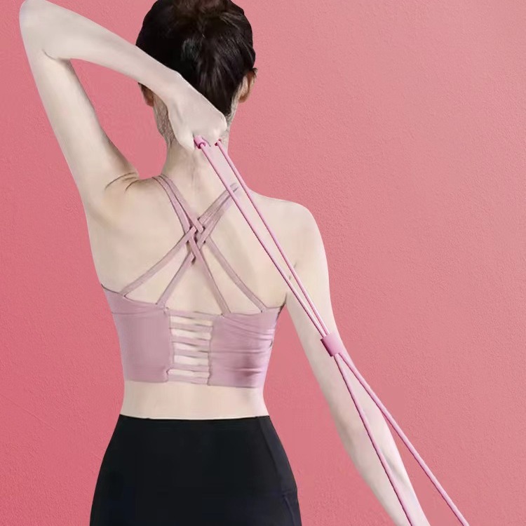 Figure 8 Tensioner, Open Shoulders, Beautiful Back, Chest Expansion, Fitness Elastic Band, Yoga Equipment, Women's Stretching Exercise Figure 8 Rope