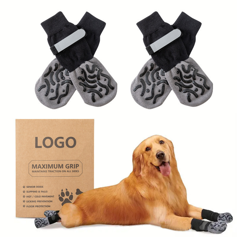 Pet socks waterproof non-slip dog socks outdoor small and medium dog foot cover Christmas dog socks cross-border explosions