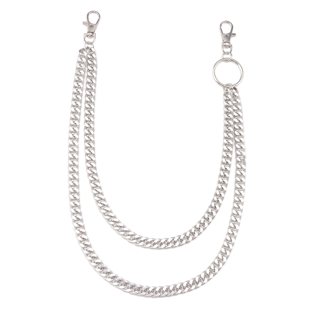 Amazon Hot Jewelry Fashion Double-layer Metal Pants Chain All-match Simple Denim Clothing Accessories Pants Chain