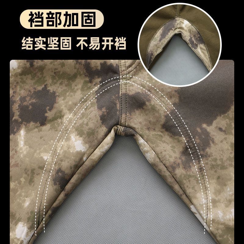Winter Velvet Camouflage Suit Men's Waterproof Thickeneded Labor Protection Work Clothing Men's Work Jacket to Prevent Cold and Heattech