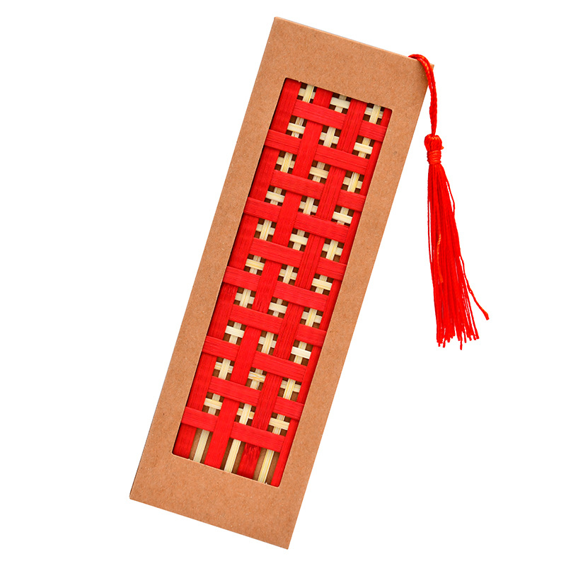 Handmade Bamboo Bookmark DIY Material Package Bamboo Colorfulful Bamboo Strips Bamboo Strips Crafts Summer Study Gifts