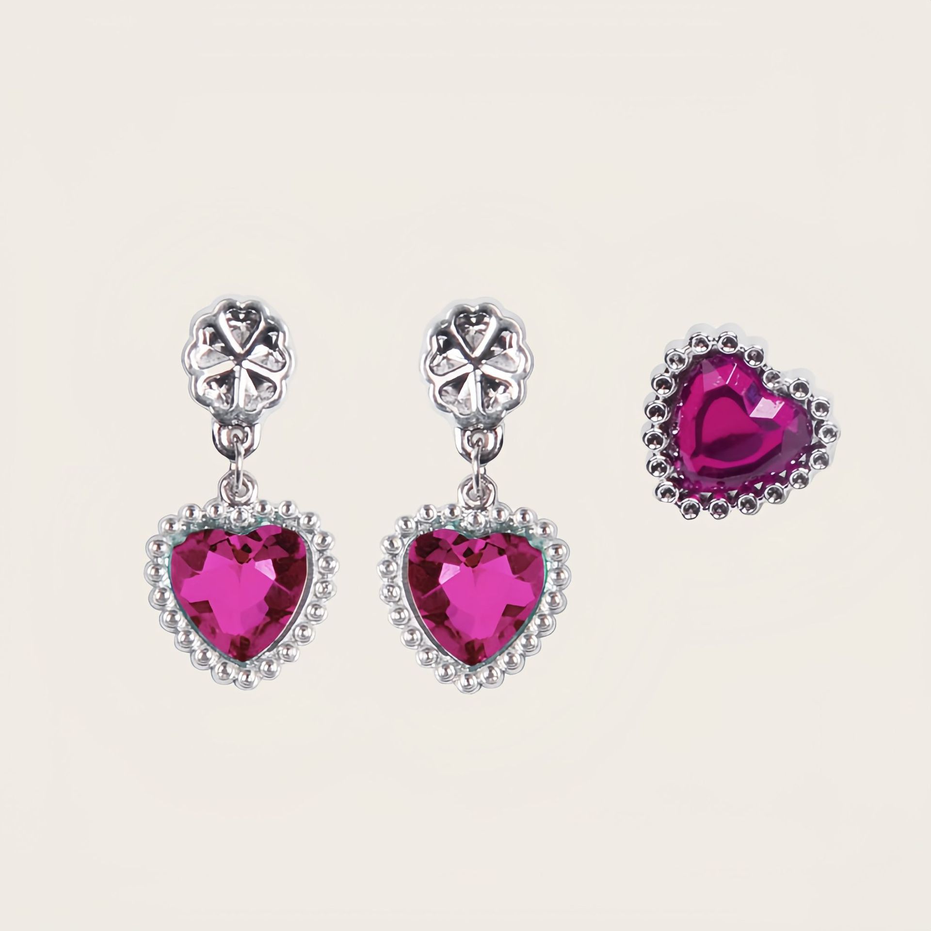 Frozen Kidsren's Ring Kidsren's Ear Clip Girls Kidsren's Earrings Kidsren's Earrings Painless Clip Kidsren's Accessories